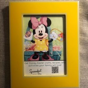 Disney 5” X 7” yellow glass frame!